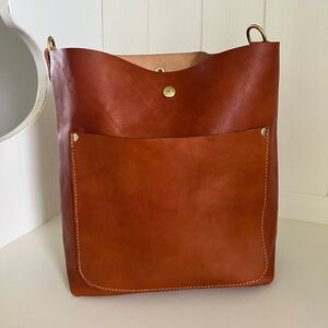 Lamb Leather Goods Italian Veg Tan Bennett Bucket